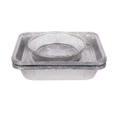 China Disposable Aluminum Food Containers Baking Pan Great For Baking Cooking Heating Storing Food Prep Tinplate for sale