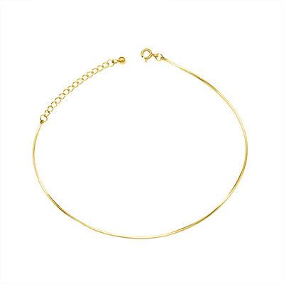 China FASHIONABLE Tasty Cuban Link Anklet 18k Gold Stainless Steel Snake Chain Anklet for sale