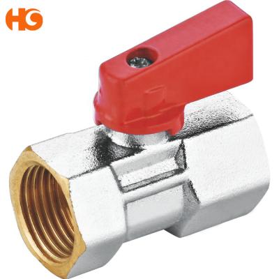 China General China Manufacturer Mini Brass Ball Valve With Yuhuan Taizhou Model NO.10254 Aluminum Handle for sale