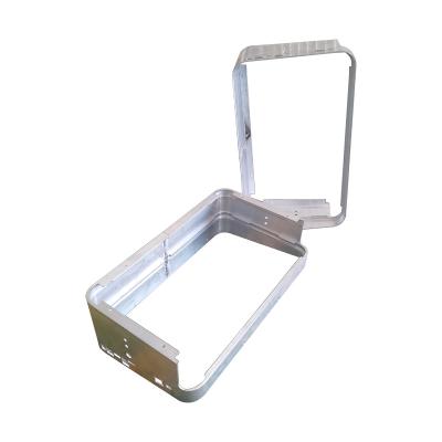 China High Quality Aluminum Alloy Frame Customize Silver Anodized Aluminum Square Housing Aluminum Extrusion Frame Product for sale