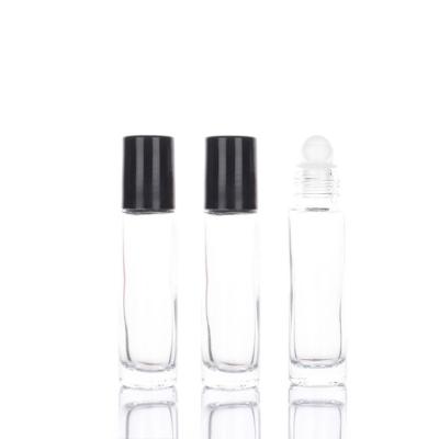 Chine Bouteilles en verre en plastique noires transparentes de boule de commande du chapeau 10ml à vendre