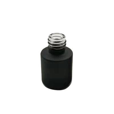 Cina IL VETRO UV VUOTO DELLO SMALTO DEL GEL DI COLORE DEL NERO 15ML STONA LE BOTTIGLIE COSMETICHE DI VETRO in vendita