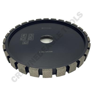 China Granite / Quartz / Marble Steel Core China Crawnedeagle 300mm Diamond Milling Grinding Wheel For Stone Calibration for sale