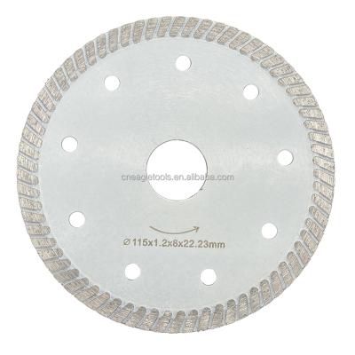 China China Manufacturer Ceramic Supper 105~300mm Turbo Thin Segment Diamond Saw Blade Cutting Disc For Porcelain And Ceramic for sale