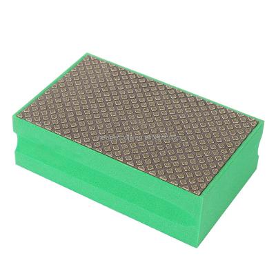 China Glass / Stones / Ceramic / Porcelain Premium Quality 90*55 mm Hand Pads Diamond Abrasive Block For Glass / Stones / Tiles for sale