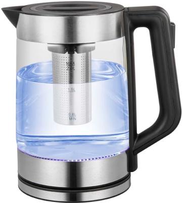 China Hot Selling 360 Degree Rotation Base Electronic Glass Kettle With Filter for sale