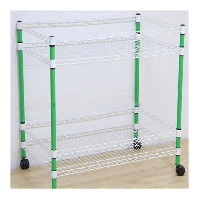 China Double Sided Multi Function Display Stand In Supermarket To Favor Floating Double Layer Movable Shelf for sale