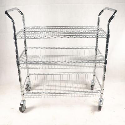 China Suitable for outdoor metal whit 3 tier food dish drying rack wire chafing shelf for party serving for sale