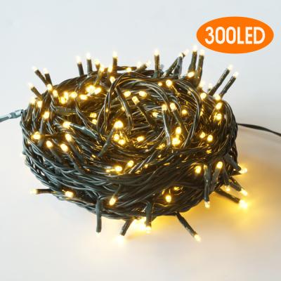 China Outdoor PVC 300 LED Rubber String Lights Led Christmas Lights String for Christmas Decoration for sale