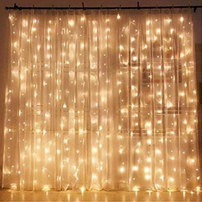 China Festival Decoration Indoor Christmas Lights Led Icicle Curtain String Light Bedroom Wall 10m 100 Christmas Windows Curtain Lights Indoor for sale