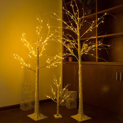 China Modern Led Decorative Christmas Birch Lights in Eight Functional Modes Operated by Usb or Transformer for sale