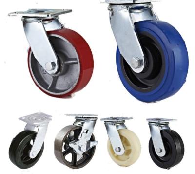 China Hotels 3,4,5,6,8 inch heavy duty rubber plastic wheel for sale