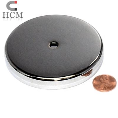 China Industrial Magnet Base Round Magnet, Round Pot Magnet Hook, Holding Magnet for sale