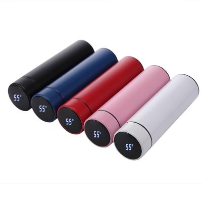 China LCD Custom Stainless Steel Minimalist Unique Smart Digital Insulated Water Bottle for sale