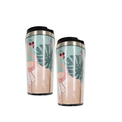 China Sustainable 16oz DIY Shape Coffee Travel Mug Tumblers With Insert Advertising Paper Cup for sale