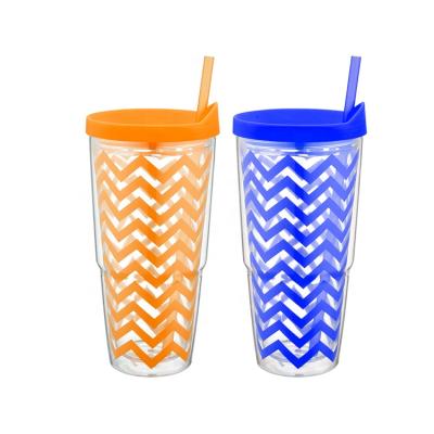 China PS/AS 24oz Novelty Plastic Drinking Straw Plastic Cups Bubble Fancy Cheap Plastic Cups for sale