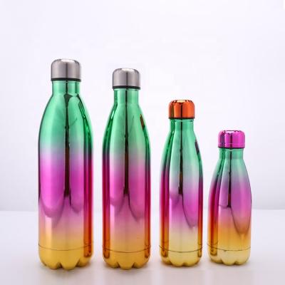 China Stainless Steel Shape Cola Outdoor Portable Double Wall Vacuum Insulated Flask PORTABLE Hot Selling Sports Metal Hot And Cold Water Bottle for sale