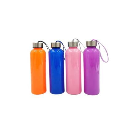 China Sustainable Eeasy Carrying 500ml Food Grade Plastic Water Bottle Sports Drinking Water Bottle for sale