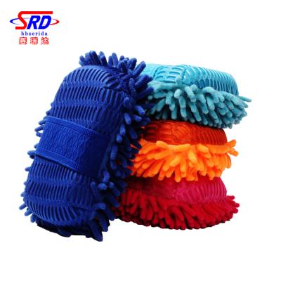 China Multi Purpose Use Cheap Price Colorful Chenille Car Wash Cleaning Sponge For Car for sale