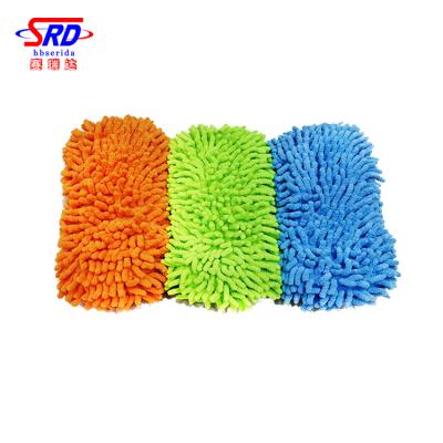 China Large Multi Purpose Use Microfiber Car Wash Chenille Running Sponge For Wax Foam Detailing Buffing Polishing Cleaning Protector Applicator for sale