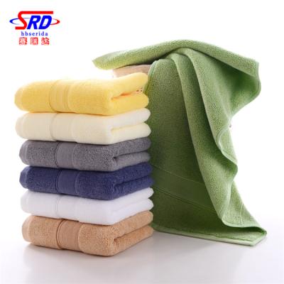 China Logo Towel Hypoallergenic Custom 100% Cotton Face Towel for sale