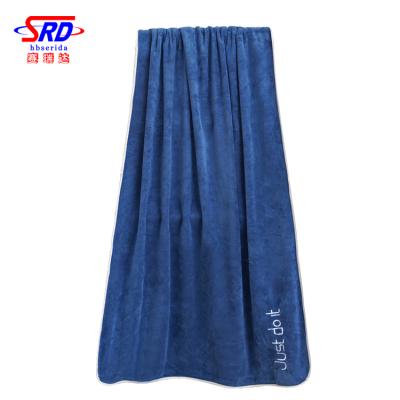 China Custom Color Logo Design 90*180cm New 600 GSM Cotton Bath Towel Textile Child Safe Soft Style for sale