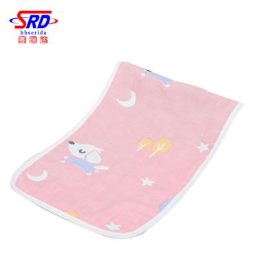 China China Manufacturer 100% Safe Cotton Kids Waffle Printing Gauze Kids Hand Towel In Stock for sale