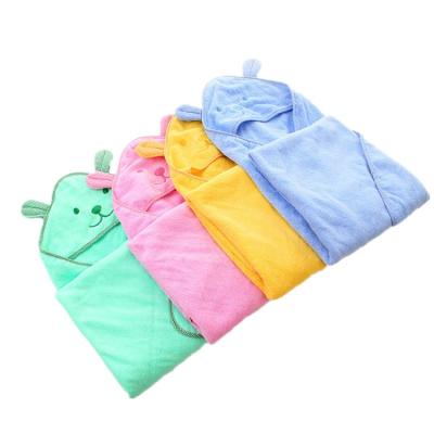 China 100% Child Safe Cotton Towel Baby Bath Towel With Washcloth for sale