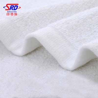 China 100% Cotton QUICK DRY White China Dobby Bath Towels For Luxury Hotel Quick Dry for sale