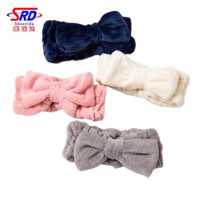 China New Design Quick Dry Women Shower Yoga Makeup Spa Headband Custom Free Sample Supply for sale