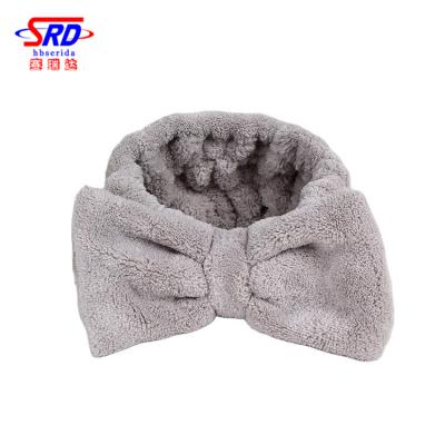 China European Fashion Jean Fabric Hair Bands Sponge Wide Denim Headband Quick Dry For Women Headwear for sale