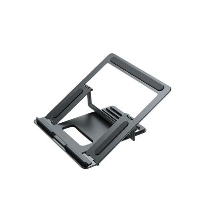 China Jiesen Wholesale Foldable ISO9001 Certified Aluminum Alloy Foldable Notebook Stand Laptop MacBook Desk Stand for sale