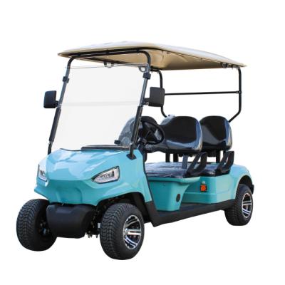 China Factory price custom 4kw 48v golf cart lithium battery luxury electric golf cart 4 seater off road golf carts for S 23X10.5-12 tubeless tire for sale