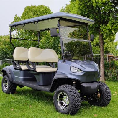 China 2023 Trending Product 4 Seaters 4 Wheel Club Electric Golf Cart Deep Cycle Batteries 72 Volt Golf Cart Lithium Battery Tubeless 23X10.5-12 Tire for sale