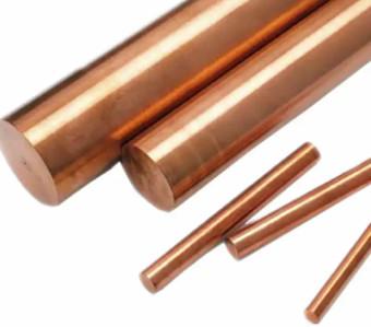 China Protecting Earthing Solid Copper Ground Rod Polished Surface Astm C11000 Copper Earth Rod Te koop