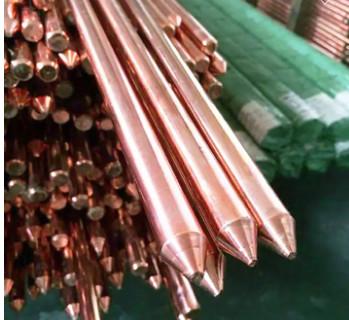 Cina High conductivity Ground Rod copper ground bar 0.1-50mm or custom size For Earthing System in vendita