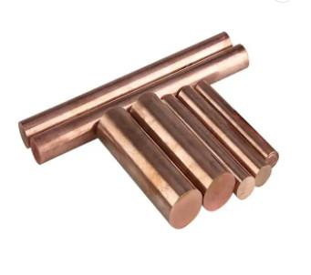 China CuBe2 AT Beryllium Solid Copper Rod ASTM B196 Hoge sterkte Te koop