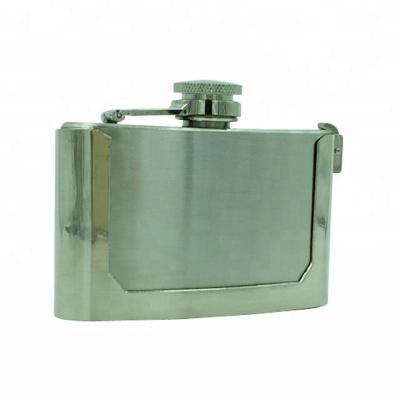 China Who respects the environment; 3oz Belt Loop Stainless Steel Hip Stocked Hot Flask for sale