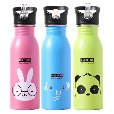 China Sustainable High Quality 500ml Stainless Steel Kids Colorful Water Bottle For Outdoor Travel Mug for sale