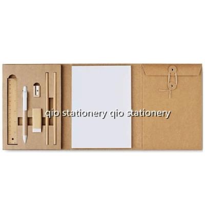 China Low MOQ Financial Institutions Creative Eco Friendly Recycled Gift And Stationery Set In Stock for sale