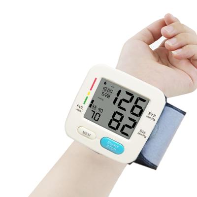 China Eco-friendly LCD Automatic Pulse American Sphygmomanometer Electric Rate Digital Tech Wrist Blood Pressure Monitor en venta