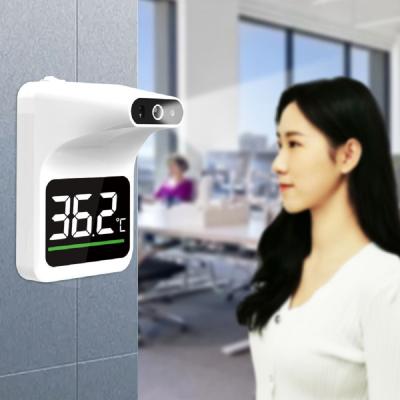 China Termometro Scanner Wall Mounted Medical Hand Free Smart Fixed Wall Infrared Infrared Thermometer Detect Termoscanner Digital LCD Display en venta