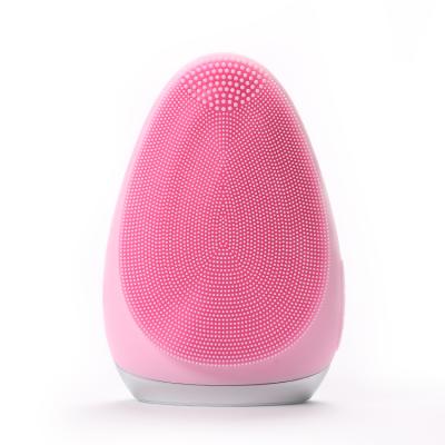 China Mini Electric Facial Cleansing Brush Silicone Sonic Face Cleaner Deep Pore Skin Massager Face Brush Deep Cleansing Device for sale