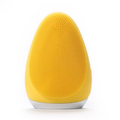 China Popular Automatic Foaming Cleansing Brush DEEP CLEANING Silicone Face Mask Exfoliators Sonic Silicone Facial Cleansing Brush for sale