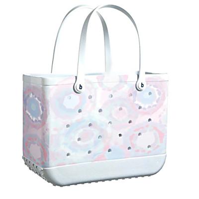 China High Quality Wholesale Custom Printing Women Tote Handbag Ladies Shoulder Handbags Eva Beach Bag Large for sale