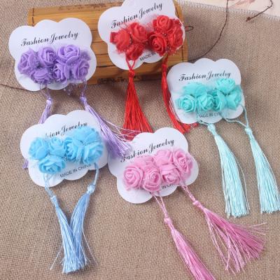 China Retro Photo Performance Hair Accessories Sweet Girl Tassel Hairpin Chinese Style Children Antique Hair Clip for sale