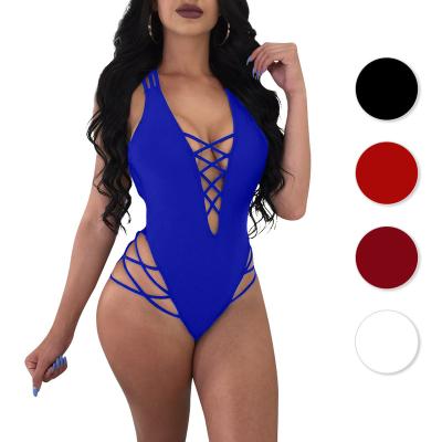 China 2021 summer women's new product 2021 bikinis breathable beach wear bandage sexy hollow bikini swimwear JZ388 for sale