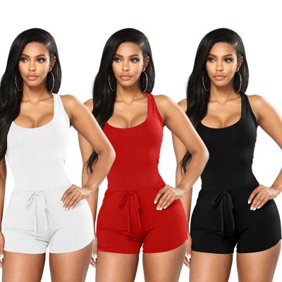 China TOB Women's Bodycon Tank Breathable Sexy Sleeveless Club Romper Short Jumpsuit Clubwear for sale