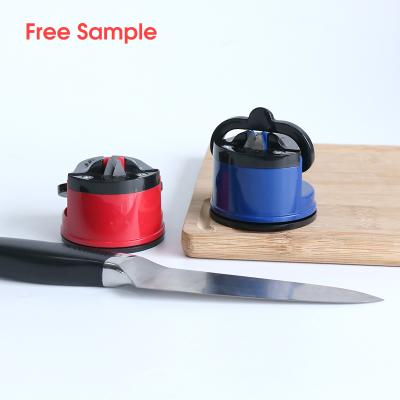 China Viable Amazon Free Sample In Stock Delivery Within 2 Days Knife Sharpening Tool Pocket Kitchen Suction Knife Sharpener for sale