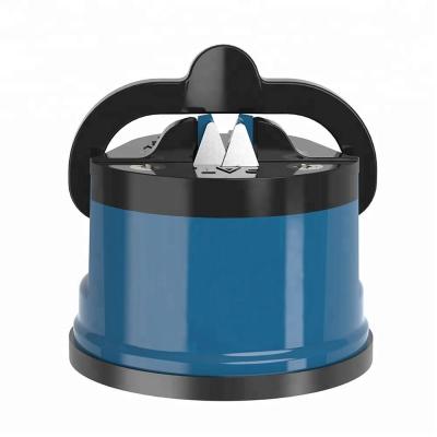 China Sustainable Kitchen Promotional Manual Professional Mini Suction Knife Sharpener Blue for sale